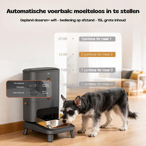 Titan - Automatische voerbak van 15 liter