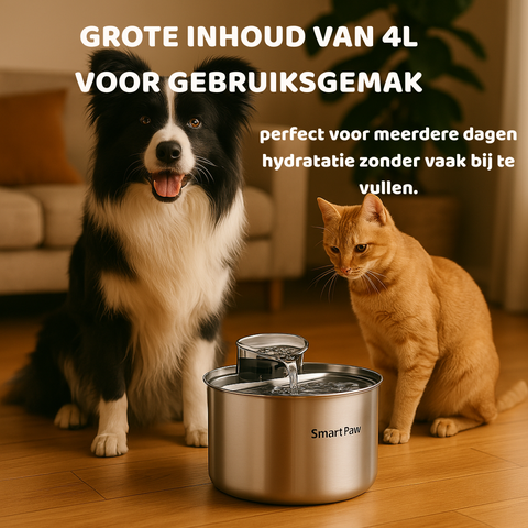 Automatic waterfontain - HydroBuddy - 4L - Chrome