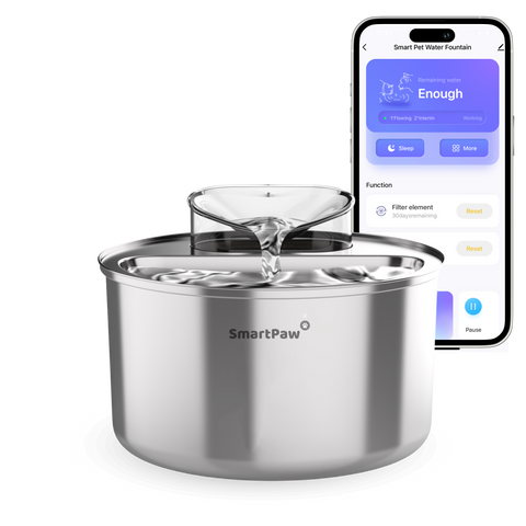 Automatic waterfontain - HydroBuddy - 4L - Chrome